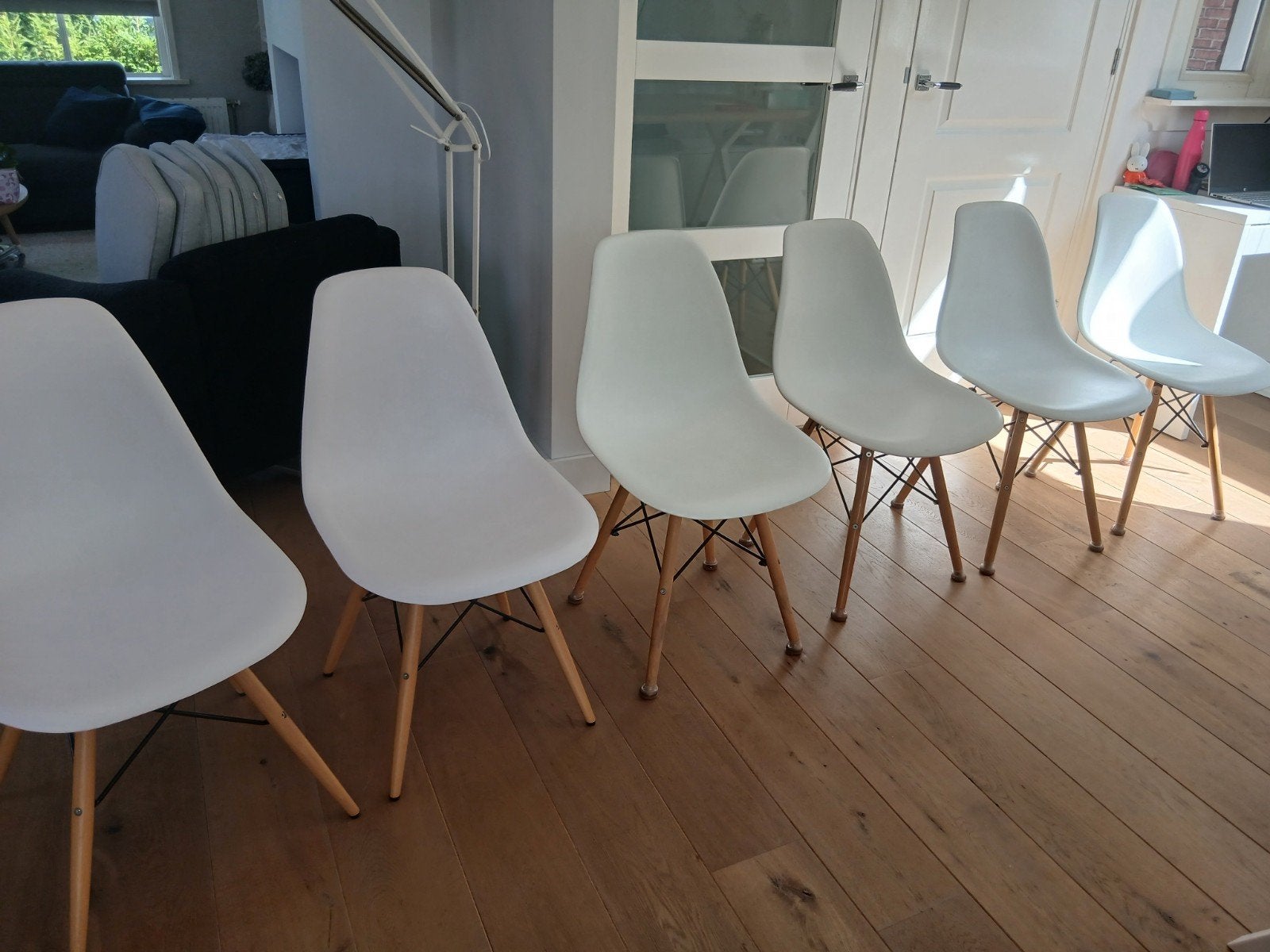 kuipsstoelen, Ophalen, Gebruikt, Wit, Vijf, Zes of meer stoelen