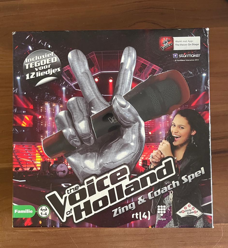 The voice of holland zing spel + microfoon & box, Een of twee spelers, Ophalen of Verzenden, Zo goed als nieuw