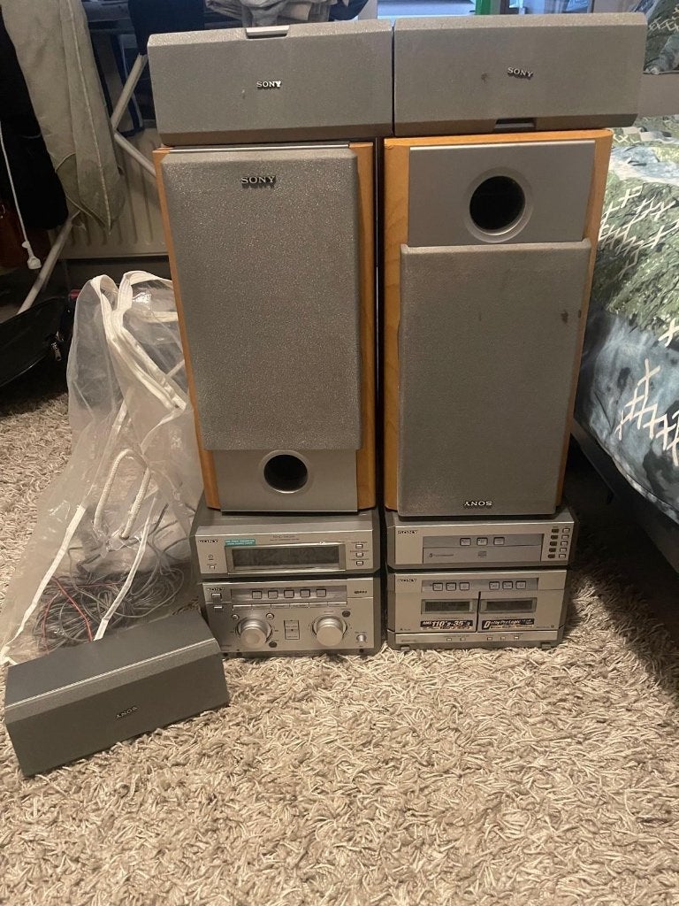 Kapotte cd/kasette speler (gratis ophalen), Audio, Tv en Foto, Cassettedecks, Ophalen, Dubbel, Sony, Tape counter