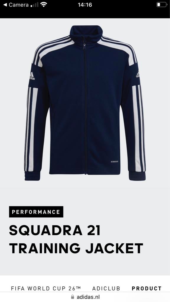 Adidas trainingspak maat 140, Ophalen of Verzenden, Nieuw, Adidas, Jongen