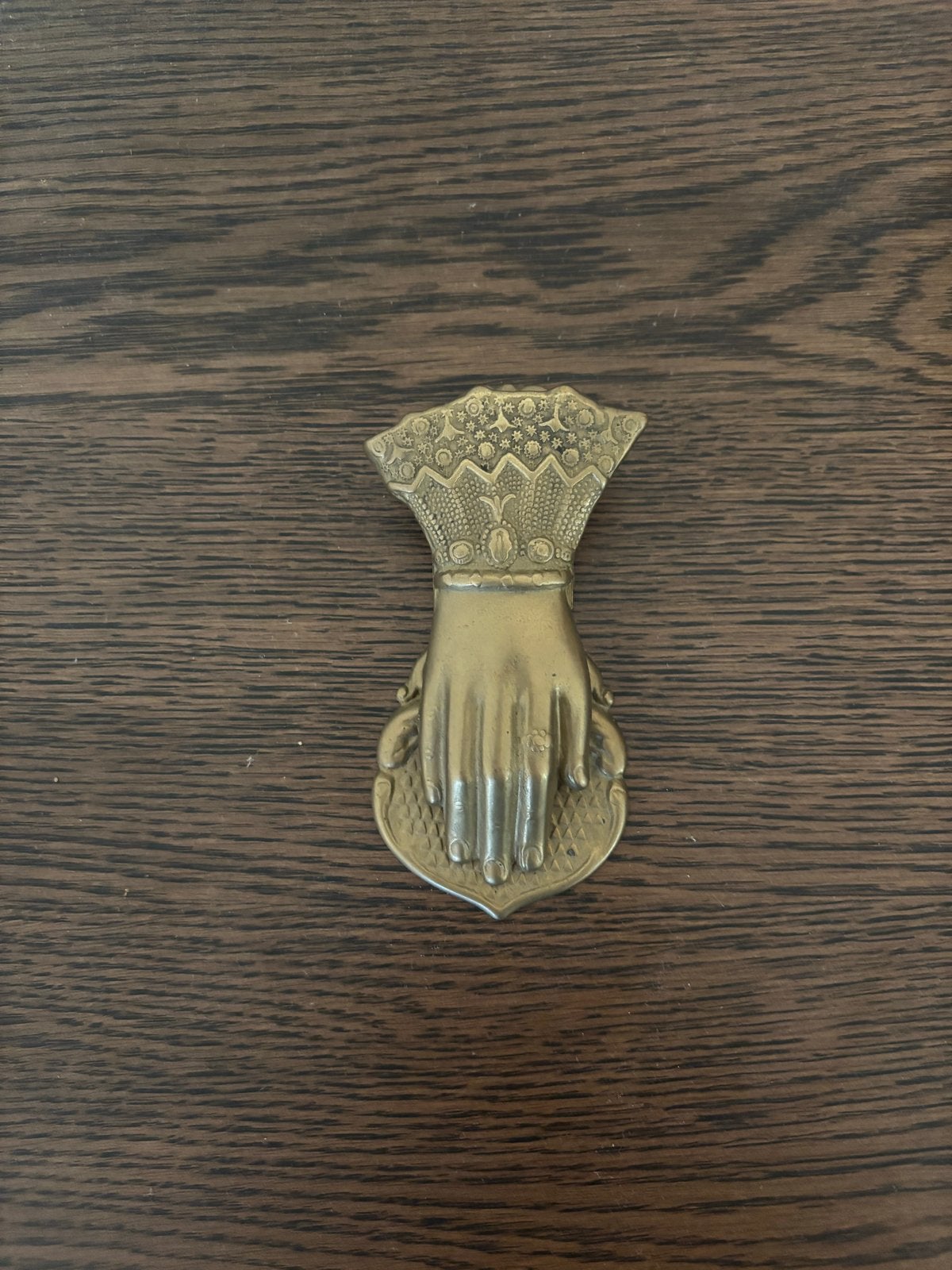 Antieke Messing Handklopper - Decoratieve Deurklopper, Ophalen of Verzenden