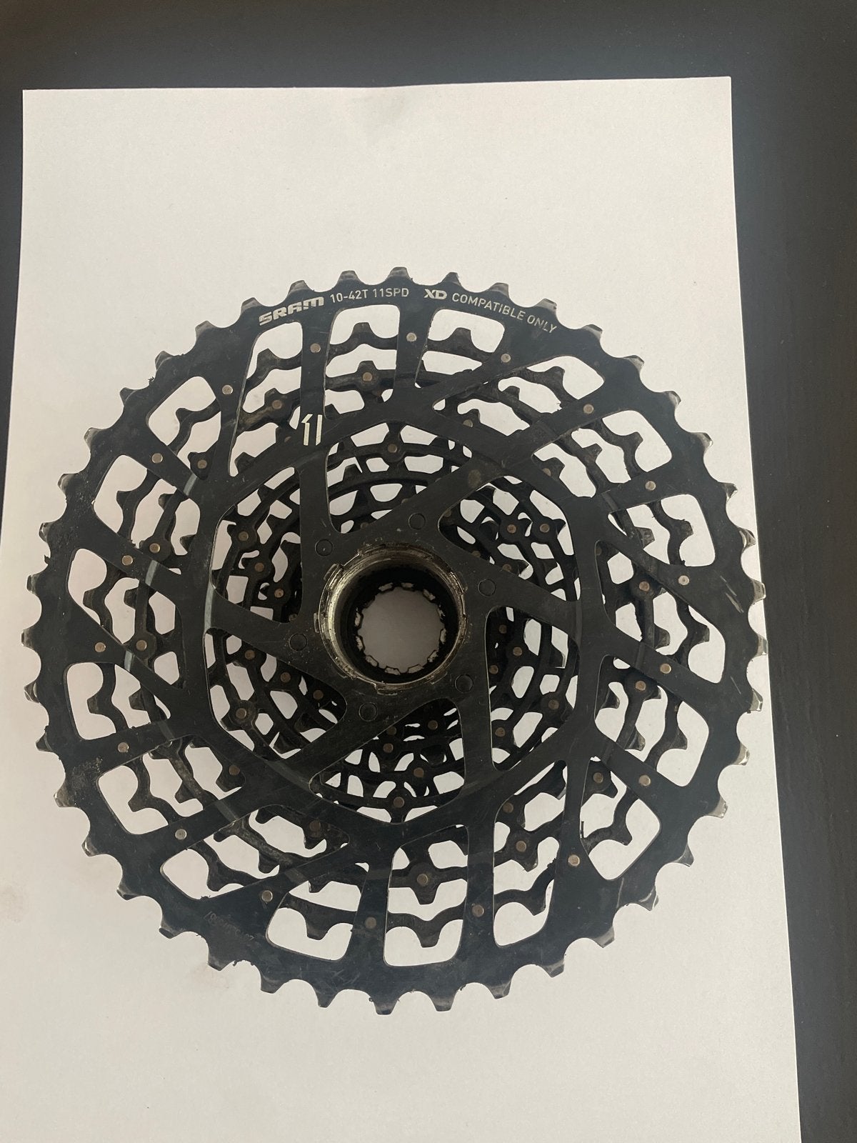 SRAM 10-42T 11SPD XD Cassette, Ophalen of Verzenden, Gebruikt, Mountainbike, Derailleur of Ketting