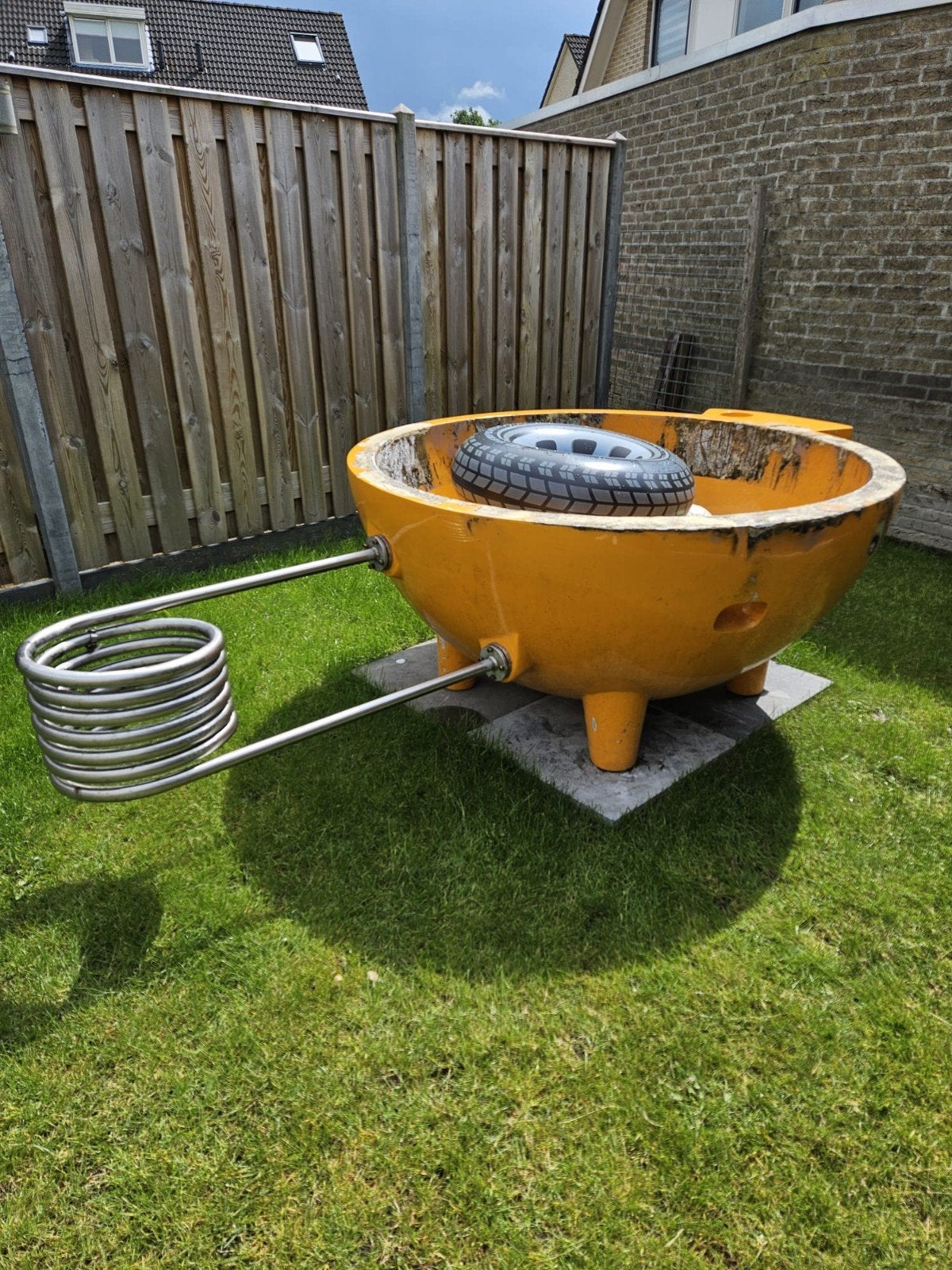 Dutchtub hottub met schade - ideaal voor handige klusser, Ophalen, Gebruikt, Vast