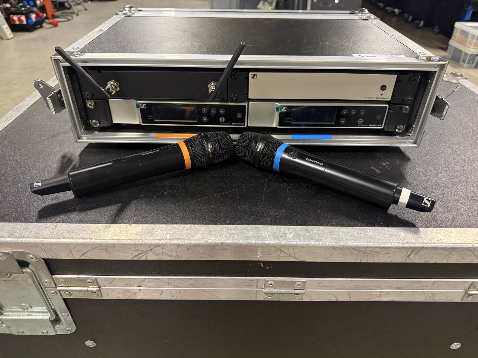 Sennheiser EW Digital Draadloos Systeem met 2 e835 Handzende, Ophalen, Gebruikt, Zangmicrofoon, Draadloos