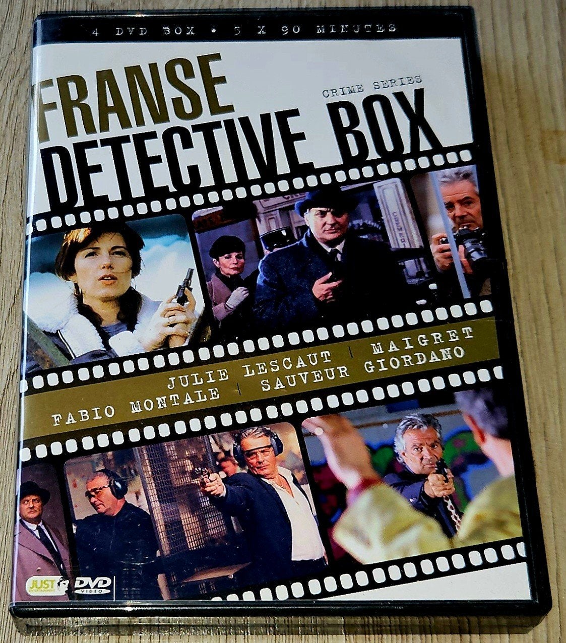 Franse Detective Box - 4 DVD's - Crime Series, Gebruikt, Nederlands, Ophalen of Verzenden, Inclusief doosje