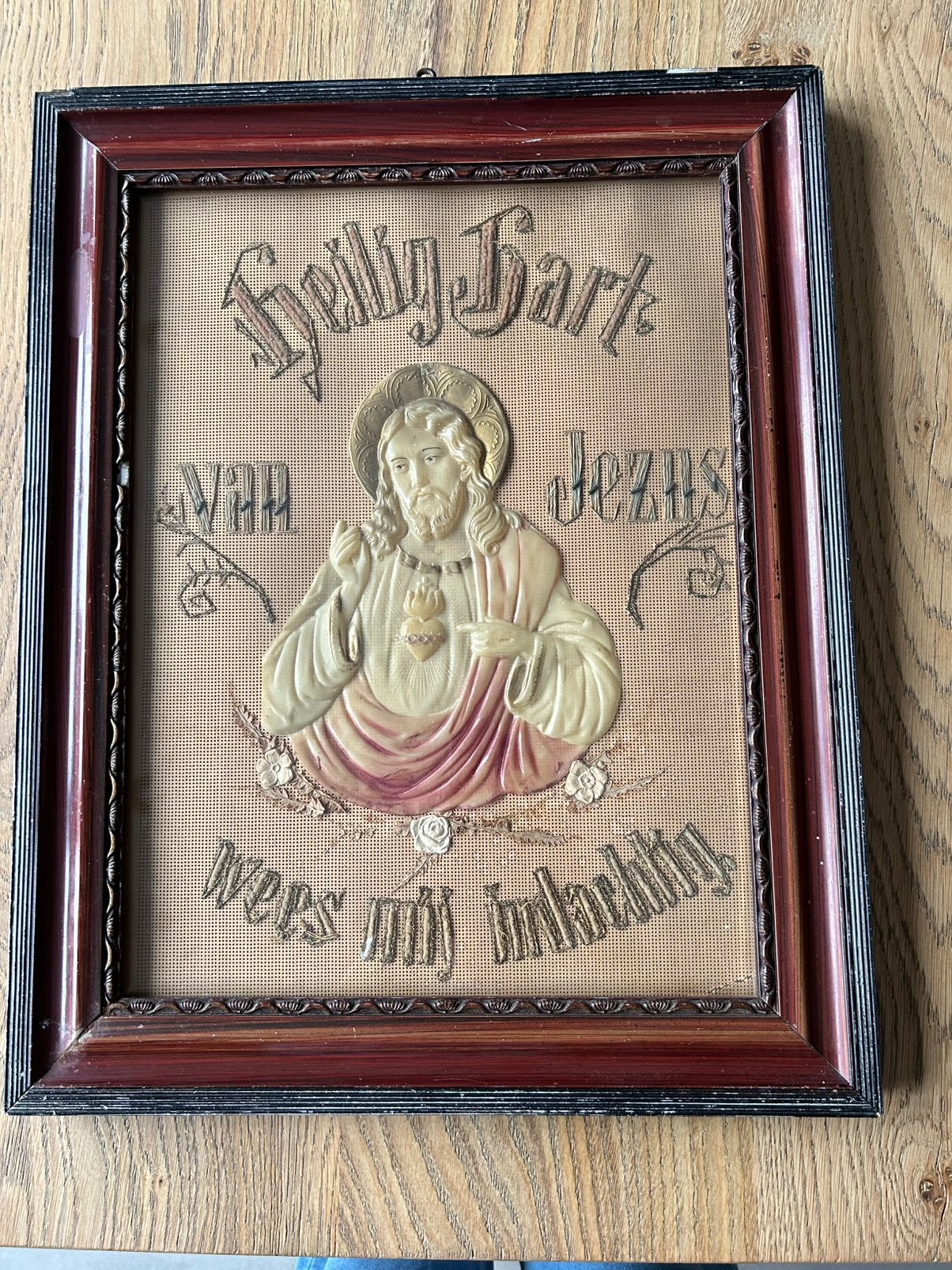 Antiek schilderij Jezus, Ophalen