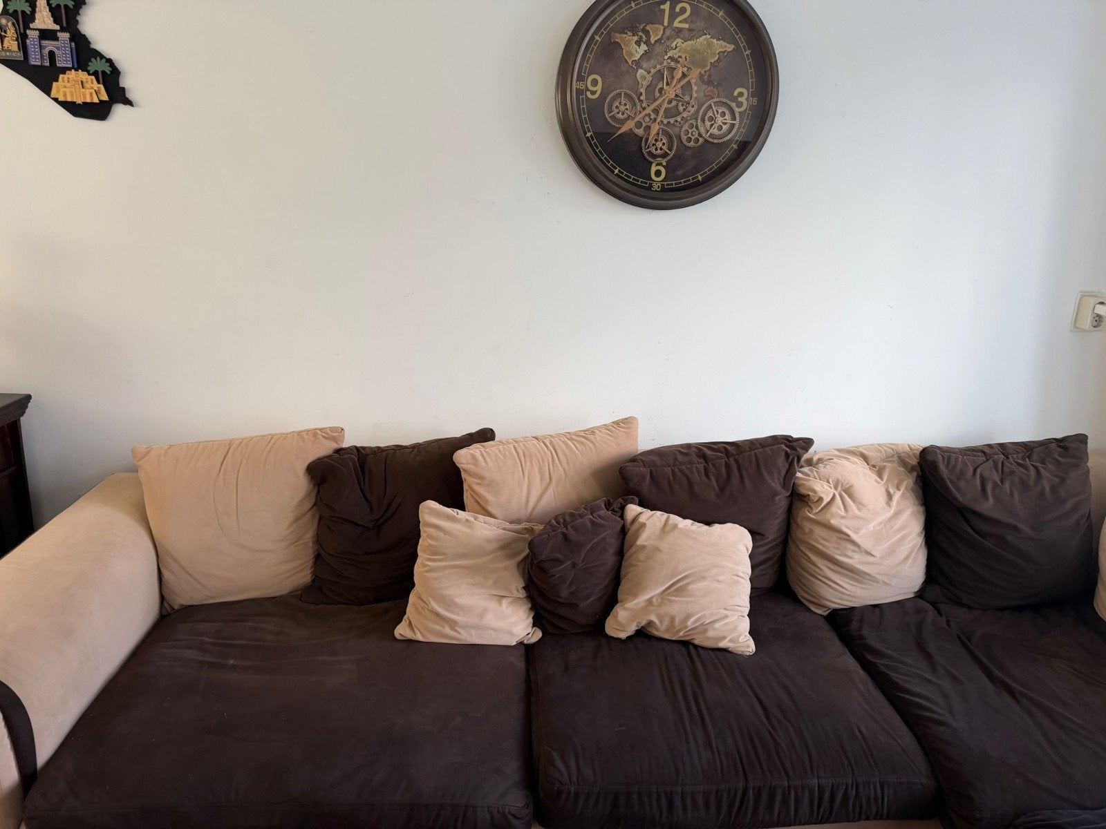 Mooie bank gratis af te halen, 250 tot 300 cm, Gebruikt, 100 tot 125 cm, Hoekbank