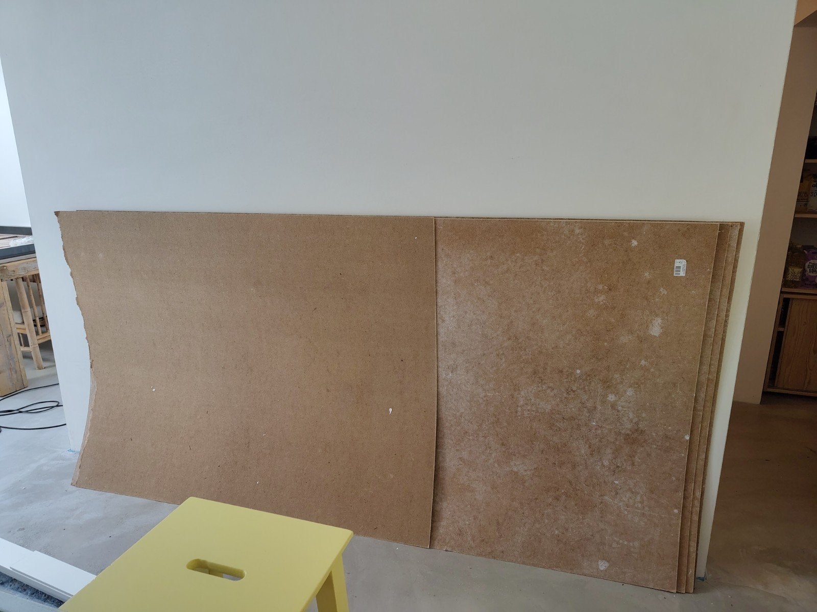 Hardboard platen, Ophalen