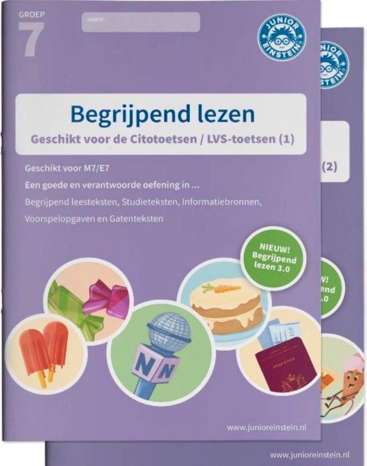 Junior Einstein Begrijpend Lezen Groep 7 boek 1&2, Ophalen, Zo goed als nieuw, Overige niveaus, Nederlands