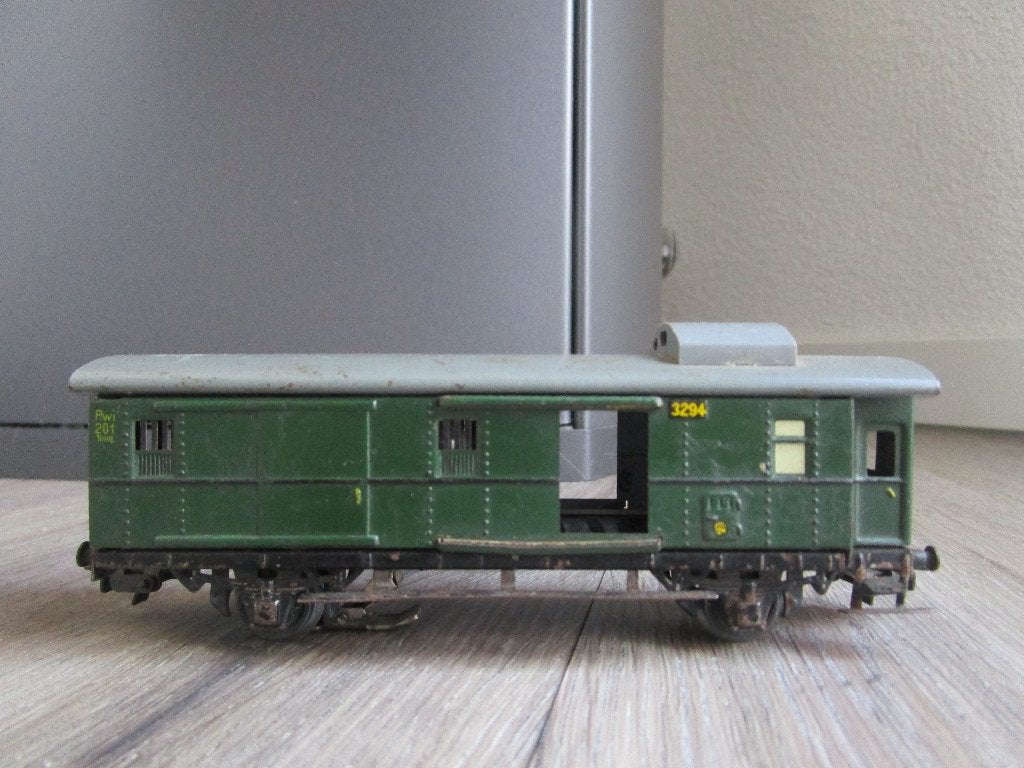 Marklin 3294 bagagewagon met binnenverlichting., Wisselstroom, Gebruikt, Wagon, Ophalen of Verzenden