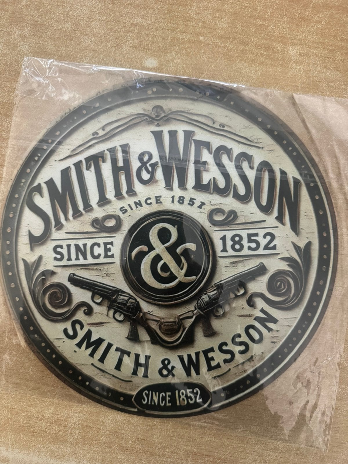 Smith en wesson reclamebord bar kroeg mancave, Ophalen of Verzenden, Nieuw
