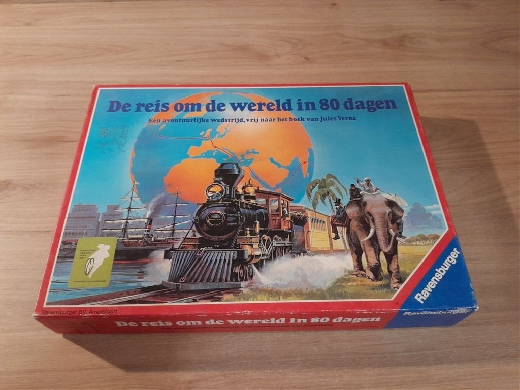 de reis om de wereld in 80 dagen - s5812, Hobby en Vrije tijd, Gezelschapsspellen | Bordspellen, Verzenden, Zo goed als nieuw