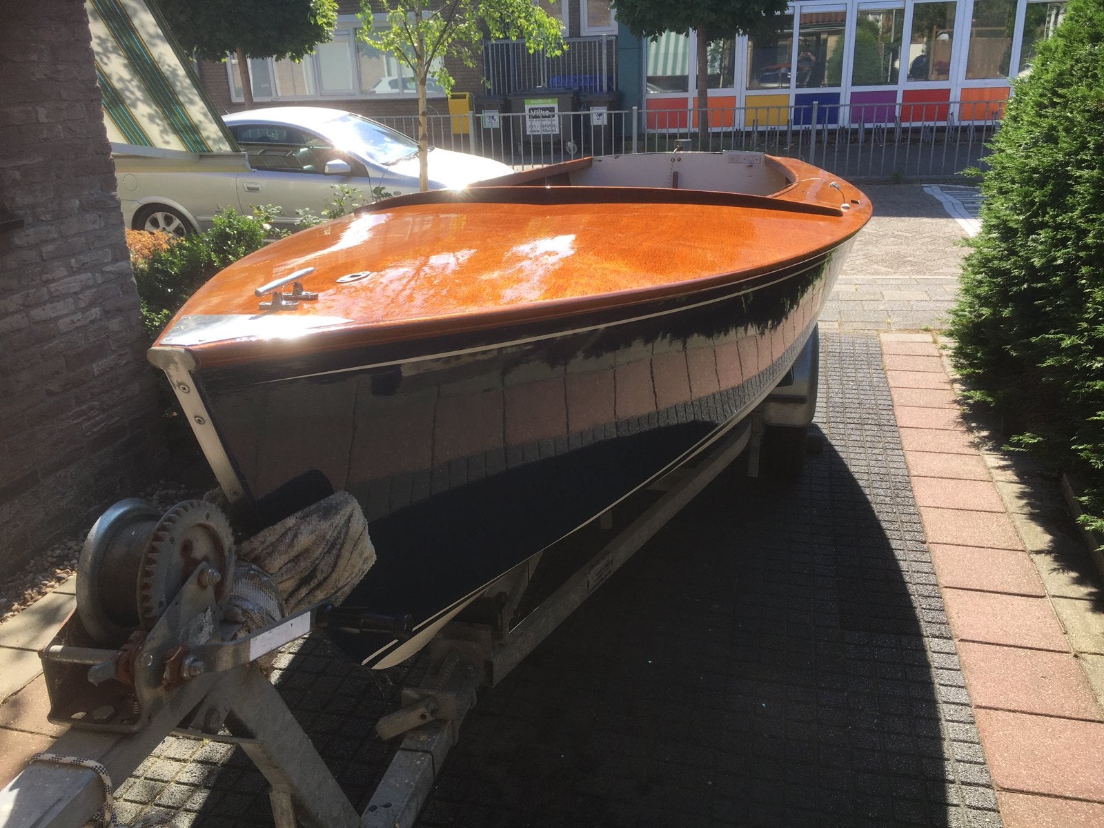 Opgeknapte Schakel zeilklaar met kanteltrailer een motor, Watersport en Boten, Open zeilboten, Schakel, Ophalen, Zo goed als nieuw