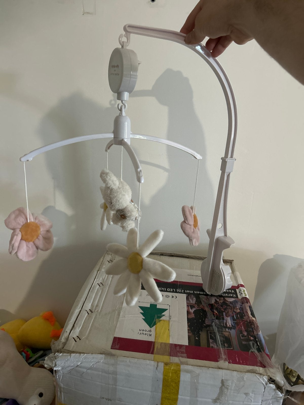 Baby Mobiel Nijntje little dutch met Muziek en Knuffels, Ophalen, Gebruikt