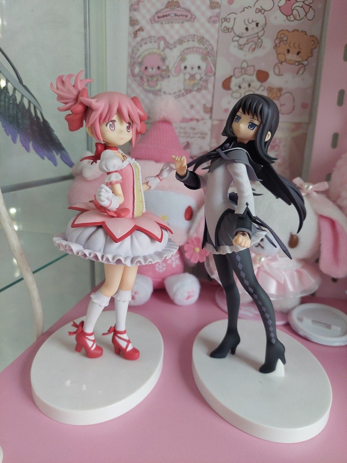 madoka en homura figuuren, Ophalen of Verzenden, Overige figuren, Gebruikt, Beeldje of Figuurtje