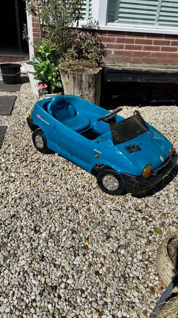 Trapauto skelter Renault Twingo - Blauw, Ophalen of Verzenden, Gebruikt, Trapvoertuig
