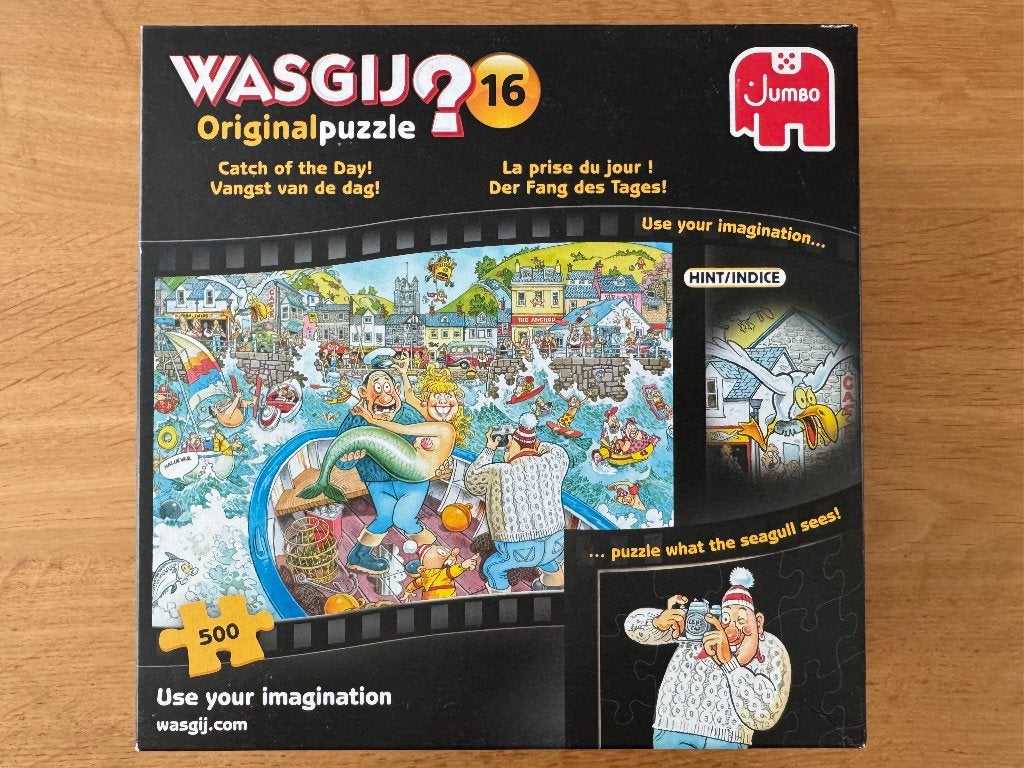 Wasgij puzzel Original nr. 16, 500 stukjes, Ophalen of Verzenden, 500 t/m 1500 stukjes, Zo goed als nieuw, Legpuzzel