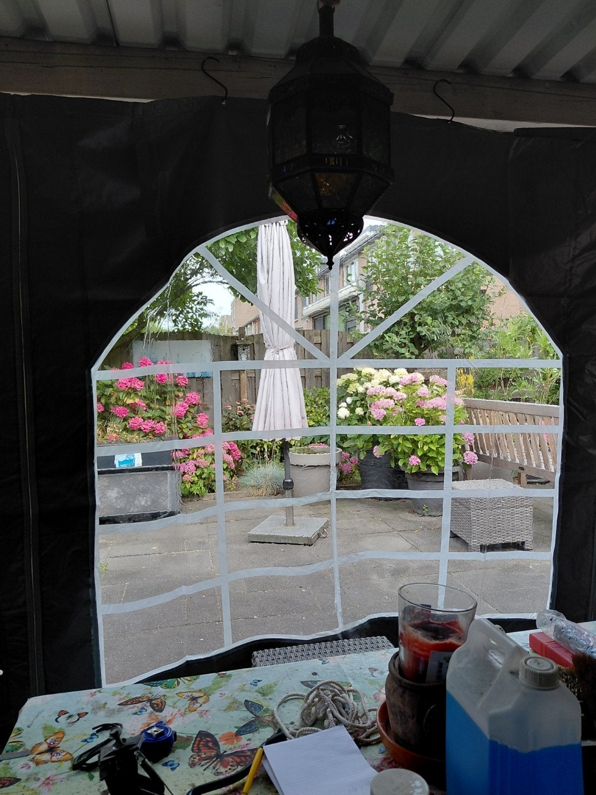Zijkanten party tent, Ophalen, Minder dan 5 meter