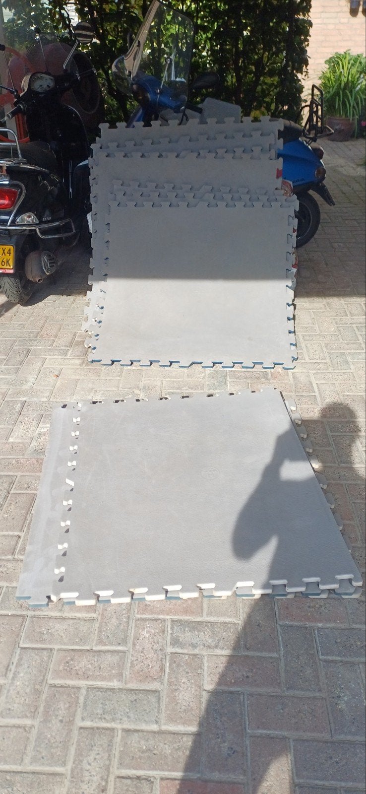 Puzzelmatten / Gymvloer 10 stuks 100x100 cm, Ophalen, Gebruikt, Overige typen