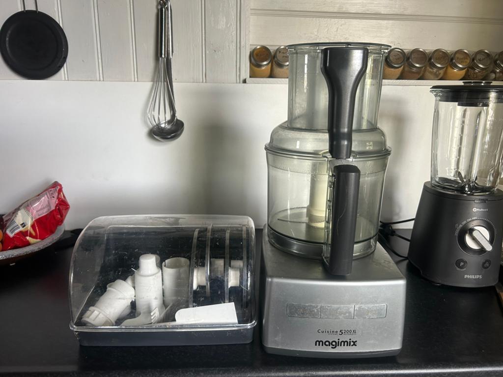 Magimix 5200XL, Witgoed en Apparatuur, Keukenmixers, Zo goed als nieuw, 3 tot 4 liter, 1 snelheid, Vaatwasserbestendig, Ophalen of Verzenden