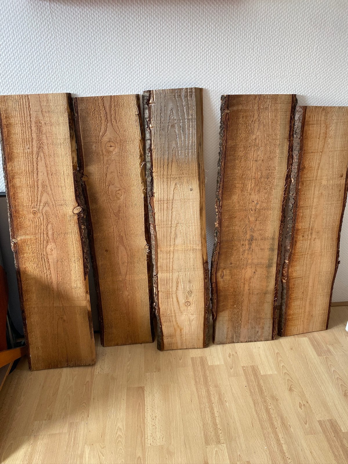 planken (schraaldelen) 5 stuks, Doe-het-zelf en Verbouw, Hout en Planken, Minder dan 25 mm, Ophalen of Verzenden, Zo goed als nieuw