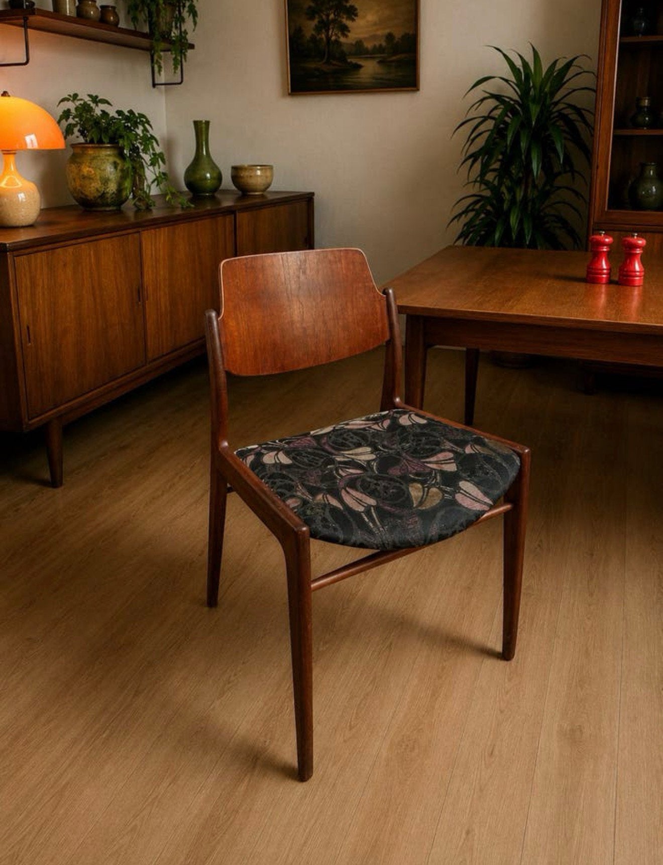 Hartmut Lohmeyer uitschuifbare eettafel met 6 stoelen, Vintage, Vintage, 200 cm of meer, Zo goed als nieuw