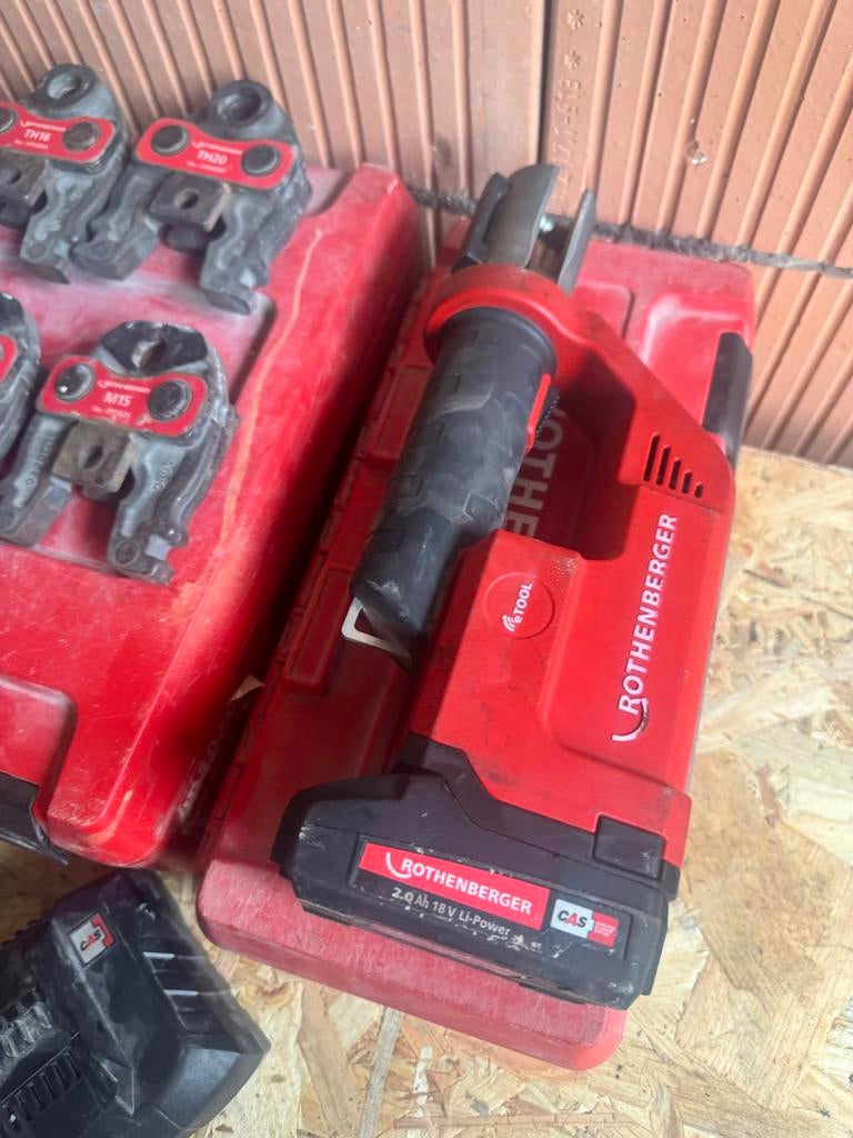 Rothenberger Romax Compac Perstang met 7 persbekken, Ophalen of Verzenden, Gebruikt