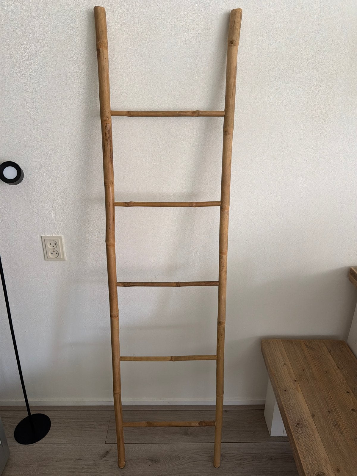 Decoratieve bamboe ladder, Ophalen, Gebruikt, Boho, Natuurlijk materiaal