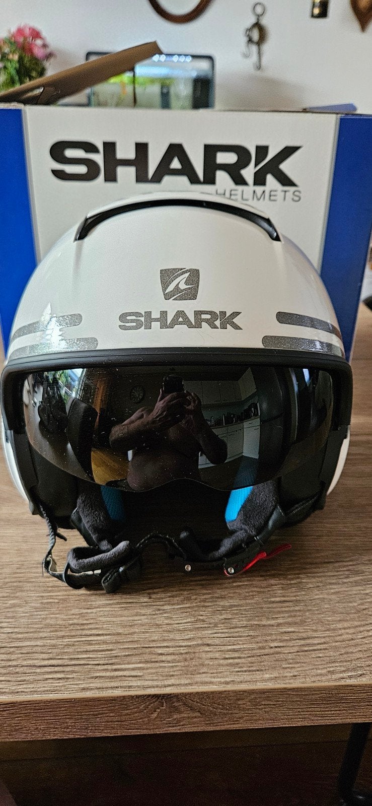 Helm Nano shark 72 White maat xs nieuwstaat, Ophalen of Verzenden, Zo goed als nieuw, Extra small of kleiner