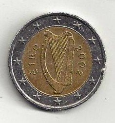 2 euro Ierland 2002 - gecirculeerd, Ophalen of Verzenden, Ierland, 2 euro, Losse munt