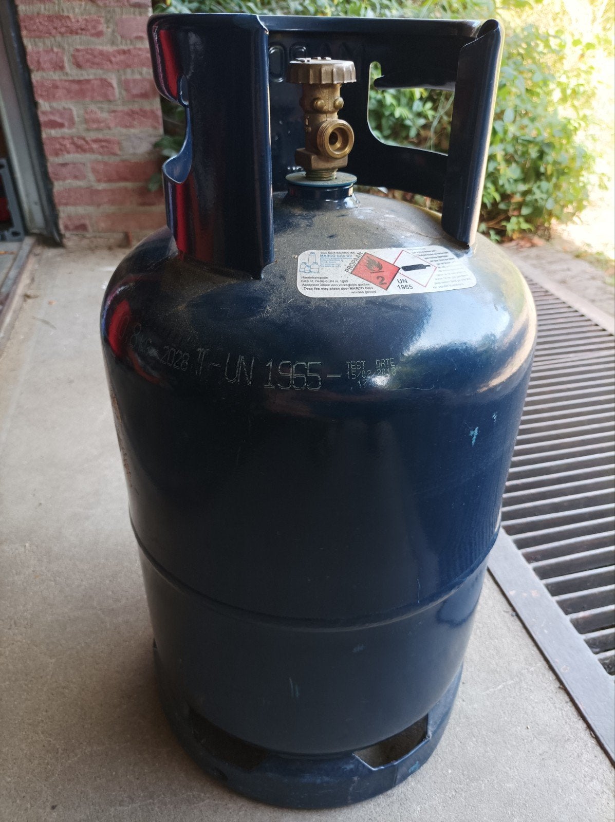 Gasfles propaan leeg caravan camper barbecue, Ophalen