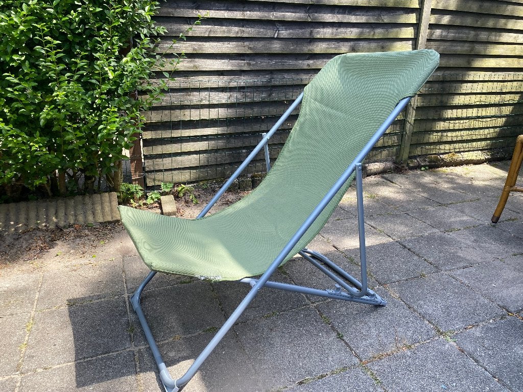 Green Folding Sun Lounger, Ophalen, Overige kleuren, Nieuw, Metaal