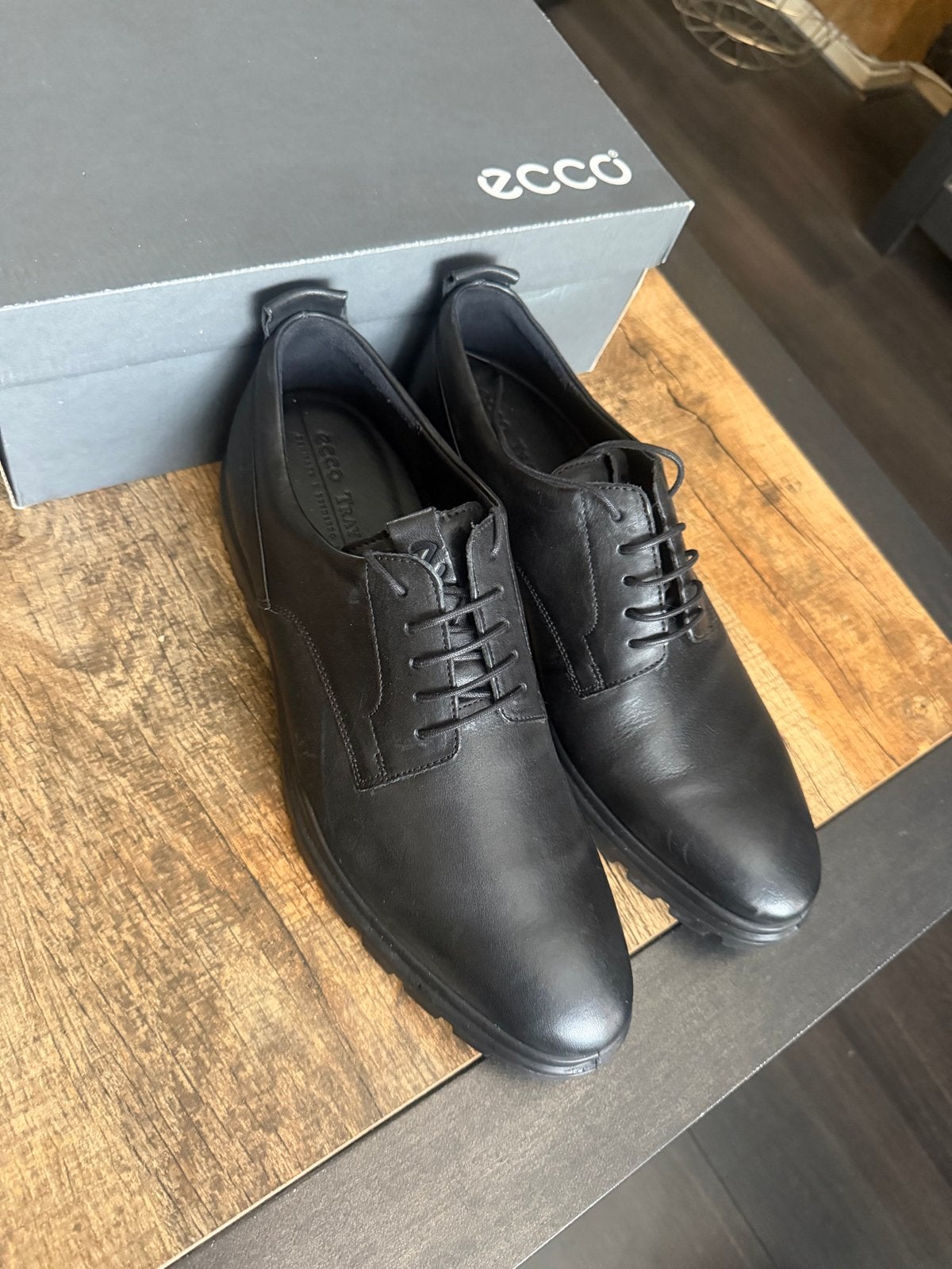 Nieuwe Ecco schoenen maat 46, Zwart, Nieuw, Ophalen of Verzenden, Veterschoenen