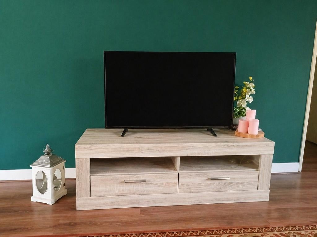 TV-meubel / Salontafel met lades - Licht hout, Ophalen