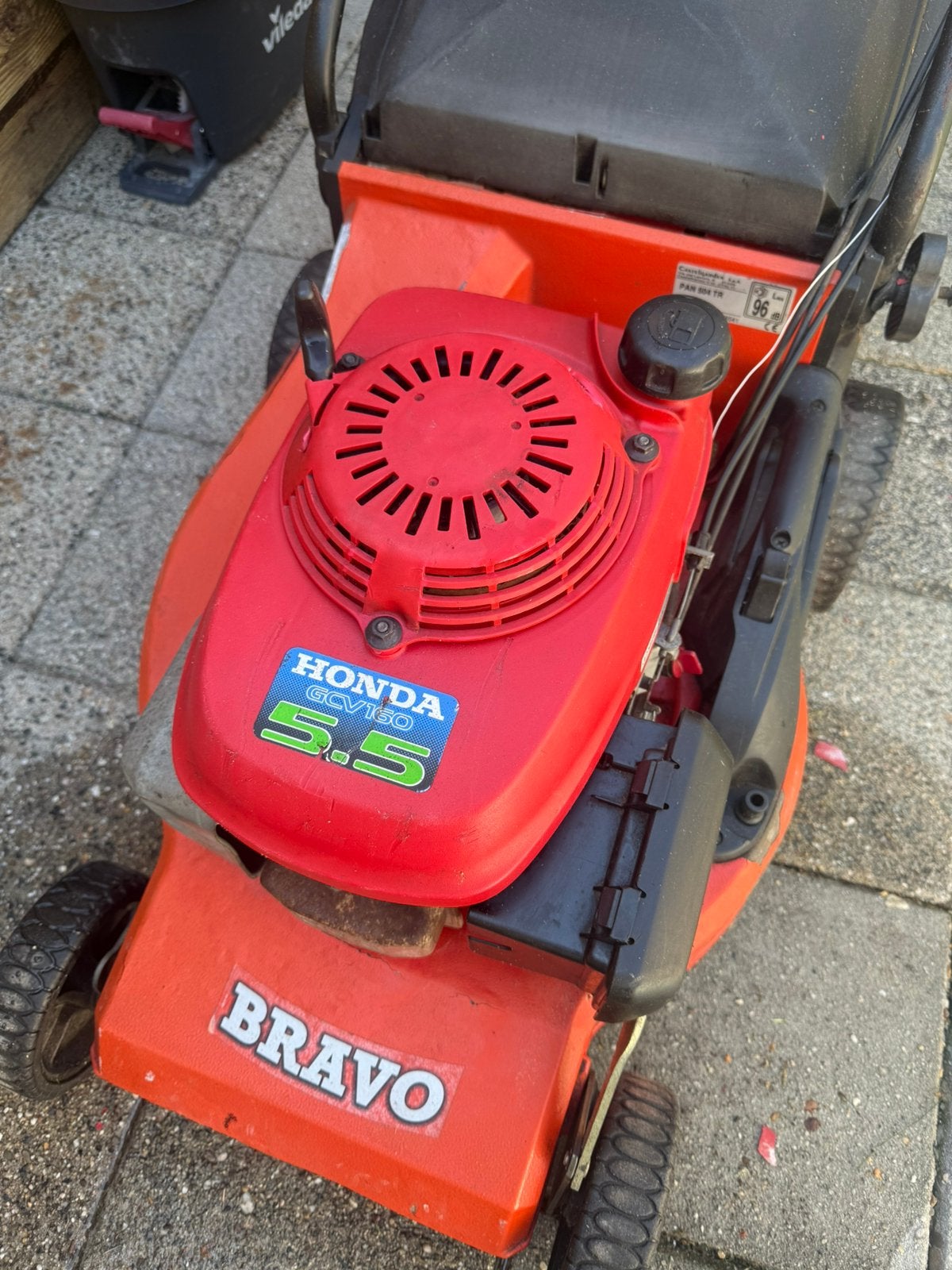 Honda GCV160 5.5 Benzine Grasmaaier - Bravo, Tuin en Terras, Grasmaaiers, Ophalen of Verzenden, Gebruikt, Benzine-grasmaaier