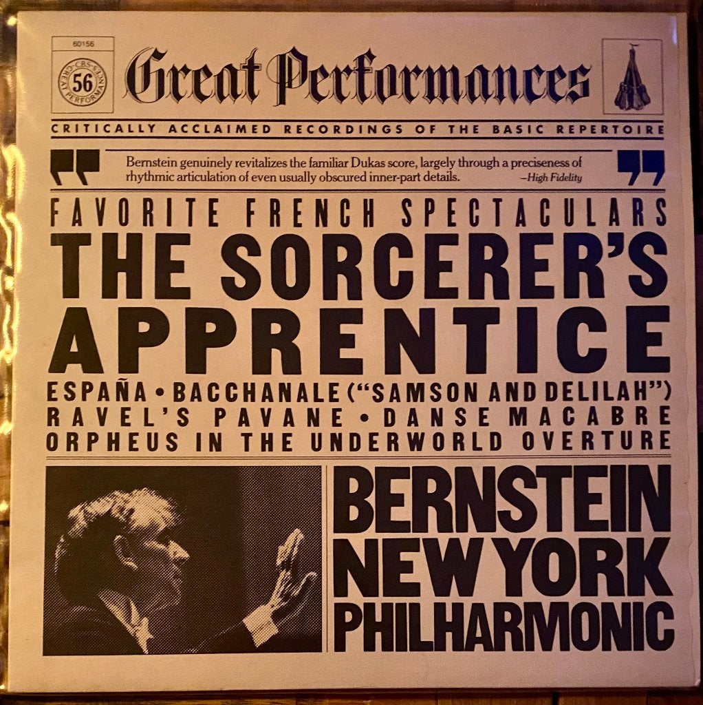 Favorite French Spectaculars – Leonard Bernstein/New York Ph, 1980 - 1989, Ophalen of Verzenden, Zo goed als nieuw, Inclusief binnenhoes