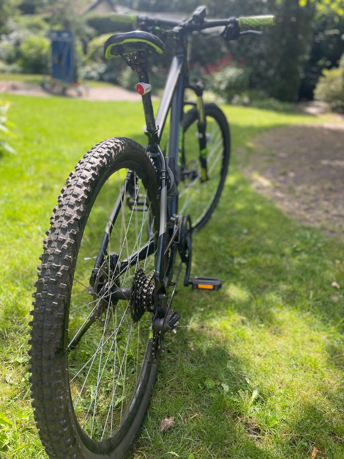 Cube Aim Black Green 17 inch Mountainbike, Gebruikt, Hardtail, Heren, 45 tot 49 cm