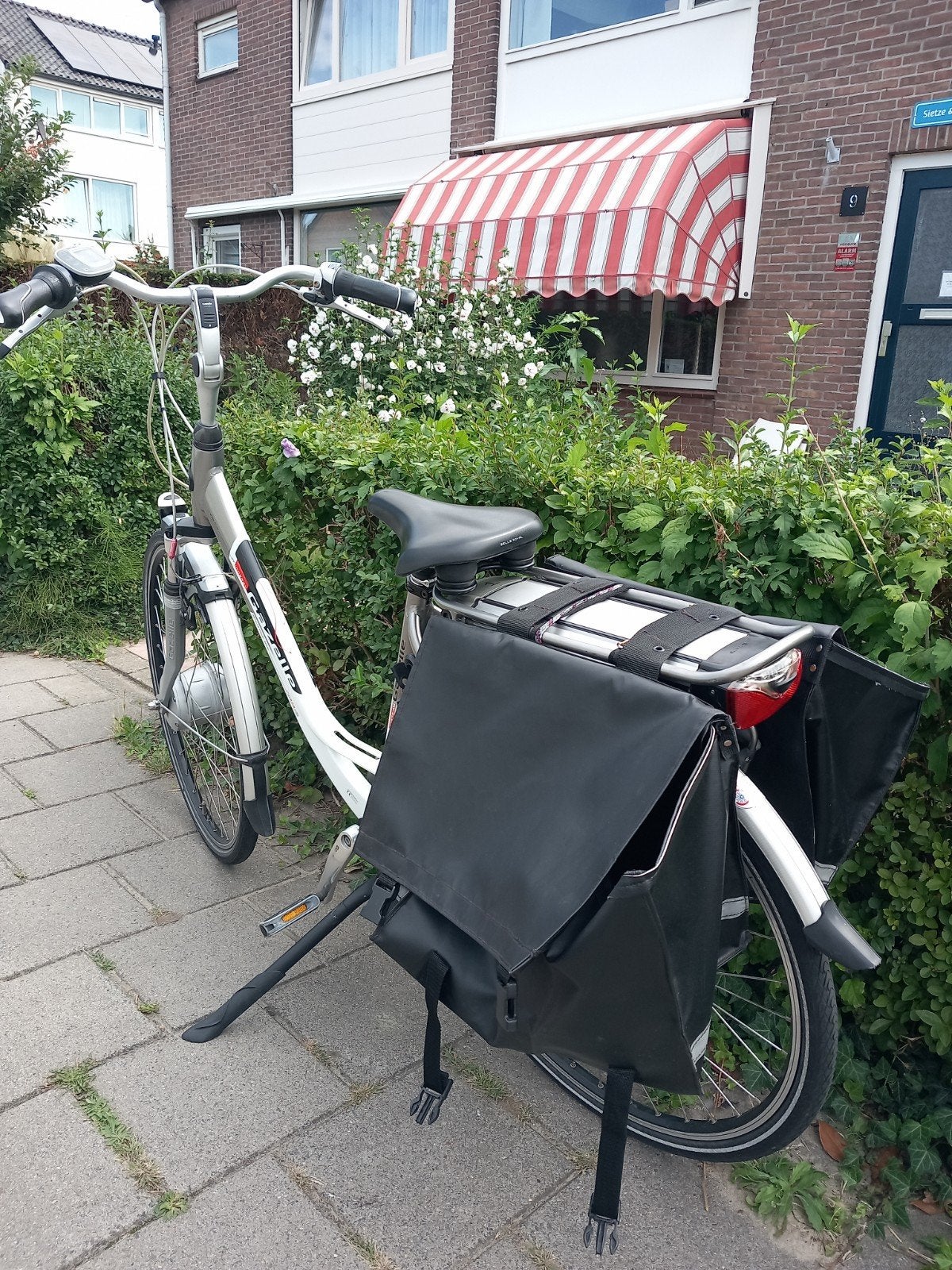 Elektrische Gazelle Orange fiets, Fietsen en Brommers, Fietsen | Dames | Damesfietsen, Ophalen, Gebruikt, Velgrem, 47 tot 50 cm