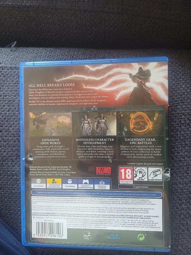 Diablo cross-gen bundle, Ophalen, Gebruikt, 1 speler, Role Playing Game (Rpg)