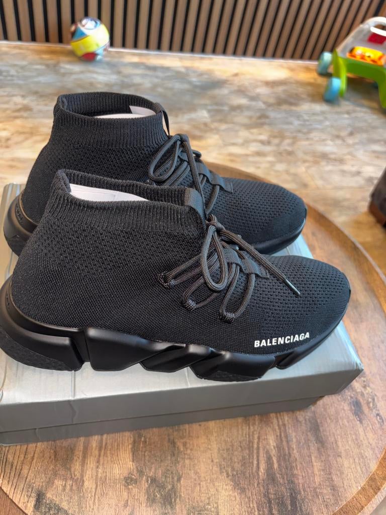 Balenciaga Speed Lace-Up Sneakers Zwart, Kleding | Heren, Schoenen, Verzenden, Zwart, Nieuw, Sneakers of Gympen