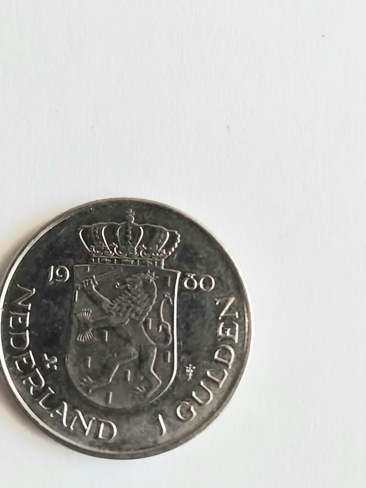 1 Gulden 1980 Beatrix Juliana inhuldigingsmunt, Postzegels en Munten, Ophalen of Verzenden, Koningin Beatrix, 1 gulden, Losse munt