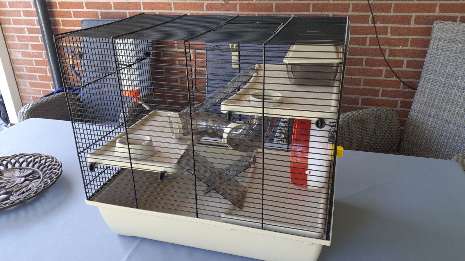 Hamsterkooi + veel toebehoren, Ophalen, Zo goed als nieuw