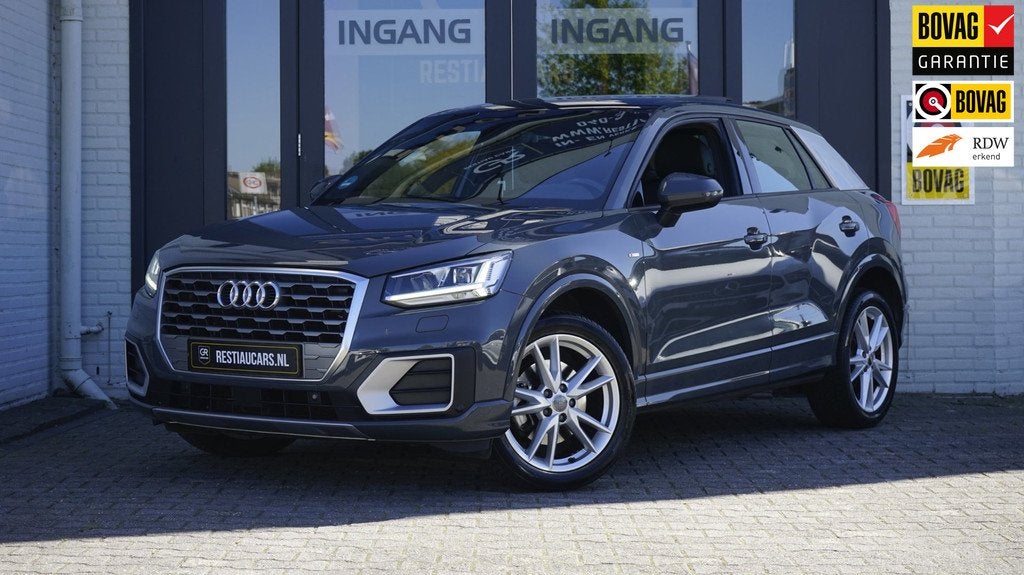 Audi Q2 35 TFSI 1.4 S-Line AUTOMAAT-AUDI SOUND-CAMERA-CLIMA-, Auto's, Audi, Gebruikt, 4 cilinders, 150 pk, Leder en Stof