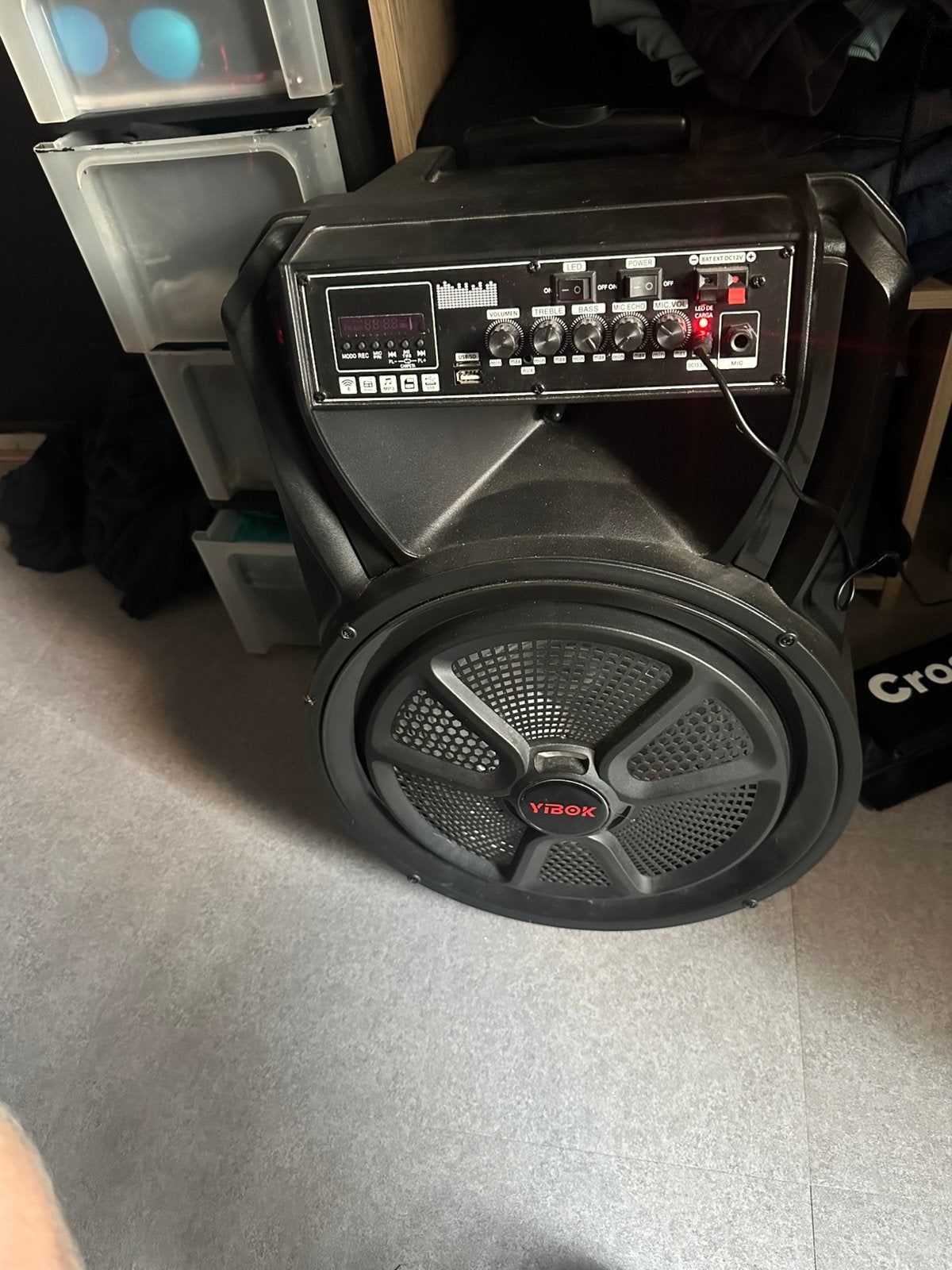 Mooie yibox 1000w muziek box, Gebruikt, Party speaker, Ophalen, 150 watt of meer