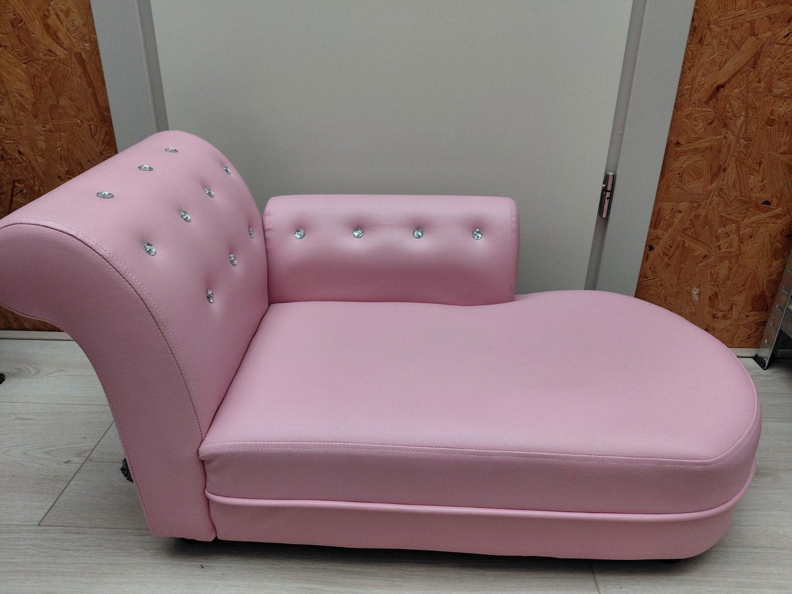 loungebank roze, Ophalen, Zo goed als nieuw, Eenpersoons