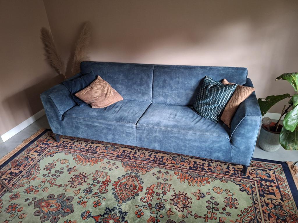 Mooie Henders & Hazel bank! 217x90, Huis en Inrichting, Banken | Bankstellen, Ophalen, Gebruikt, 75 tot 100 cm, Stof