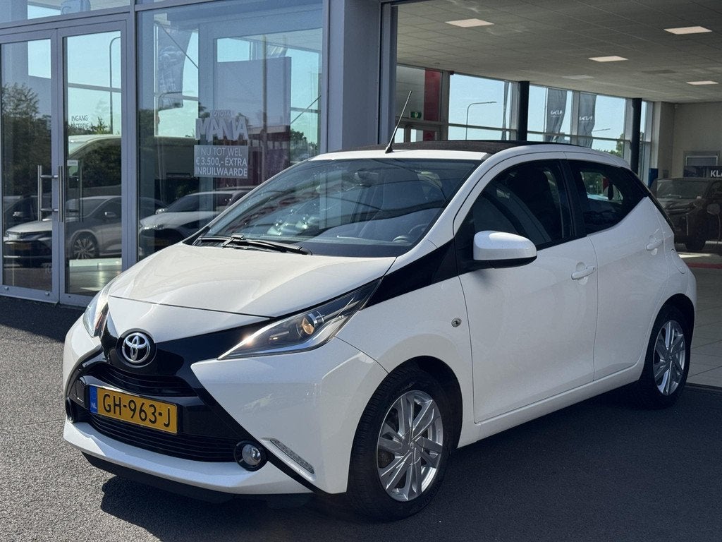 Toyota Aygo 1.0 VVT-i x-wave Automaat! | Vouwdak | Airco | P, Auto's, Stof, Gebruikt, Euro 6, Cabriolet