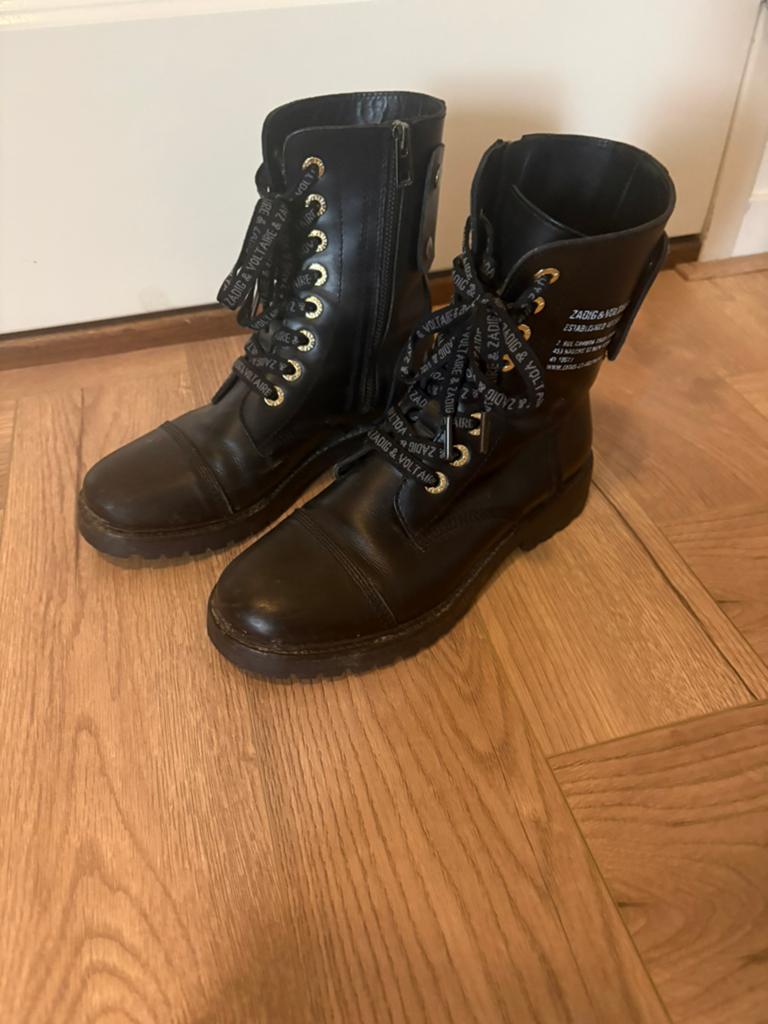 Stoere boots Zadig en Voltaire maat 38, Ophalen of Verzenden, Zo goed als nieuw, Zwart