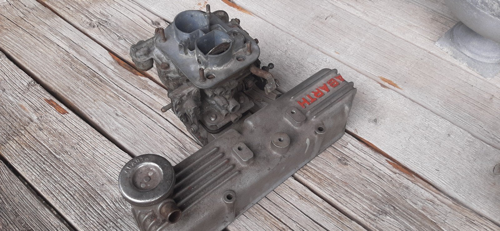 Abarth kleppendeksel en carburateur, Ophalen of Verzenden, Gebruikt, Fiat