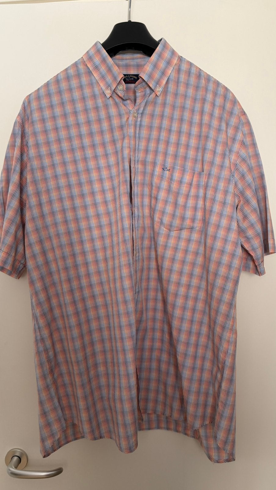 Paul&Shark, korte mouw maat 45, katoen, Kleding | Heren, Ophalen of Verzenden, Gedragen, Meerkleurig, Overige halswijdtes